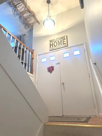 a view of front door