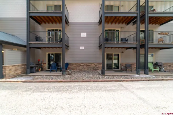a front view of a house with stainless steel appliances