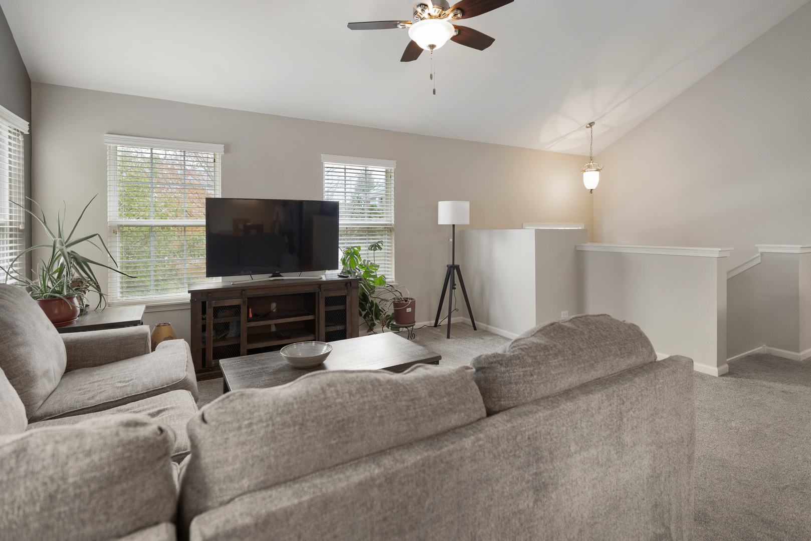 1641 Sandcastle Lane Pingree Grove, IL 60140 - Photo 5 of 15 a living room with furniture and a flat screen tv
