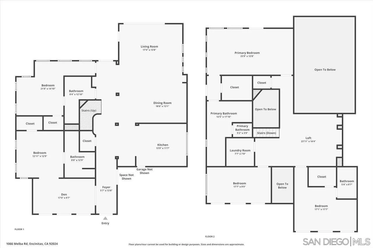 1066 Melba Road Encinitas, CA 92024 - Photo 52 of 54 a picture of floor plan
