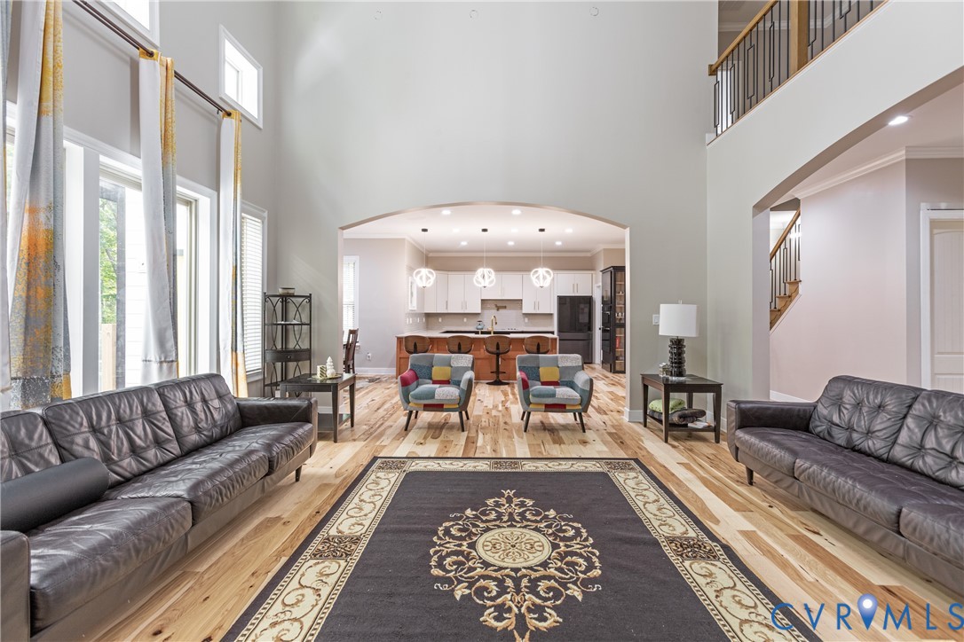 12554 Kain Road Glen Allen, VA 23059 - Photo 12 of 75 a living room with furniture and a large window
