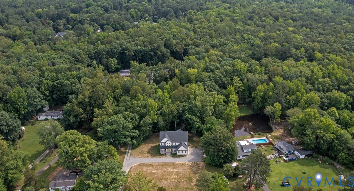 12554 Kain Road Glen Allen, VA 23059 - Photo 28 of 75 an aerial view of a house with a yard