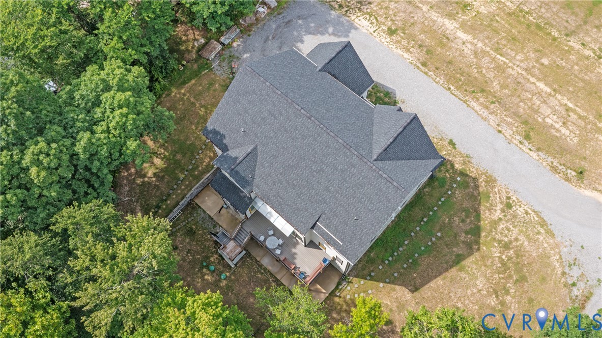 12554 Kain Road Glen Allen, VA 23059 - Photo 73 of 75 a aerial view of a house with a yard and potted plants