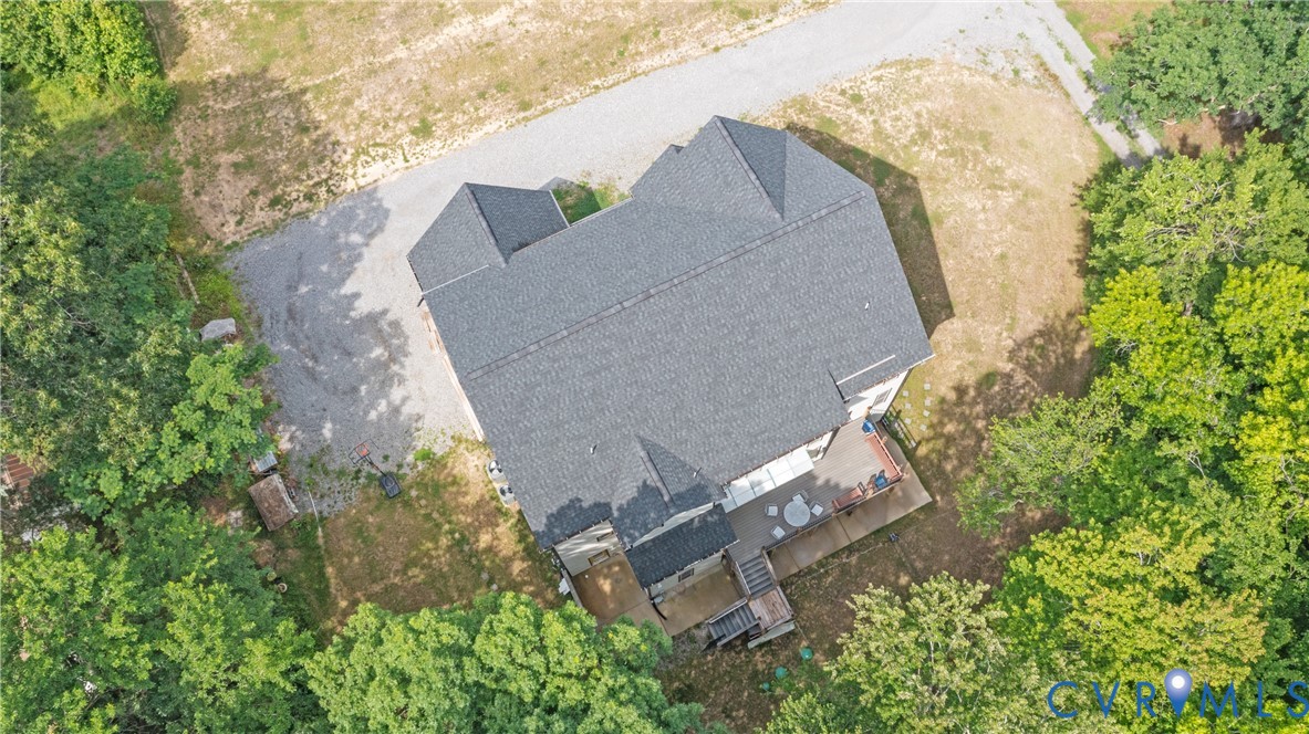 12554 Kain Road Glen Allen, VA 23059 - Photo 74 of 75 an aerial view of a house with a yard and covered with trees