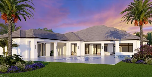 a view of house with outdoor space and garden