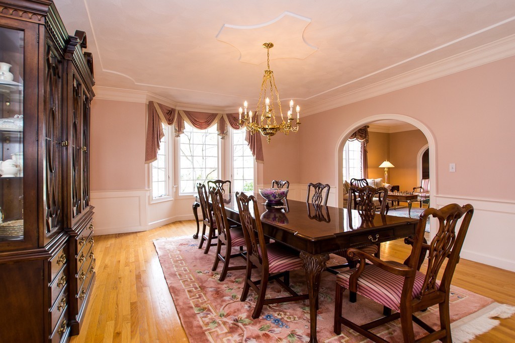 6 Ruggiero Way Andover, MA 01810 - Photo 9 of 30 a view of a dining room with furniture and chandelier