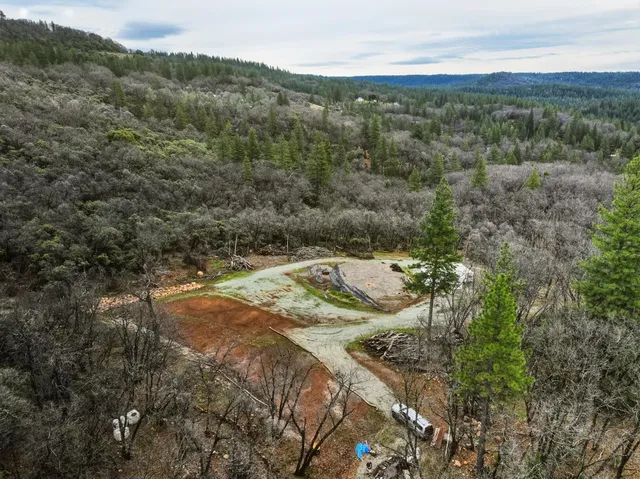 a view of a outdoor space with mountain view