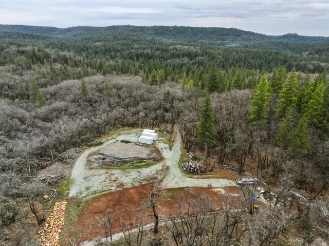 a view of a lake with a mountain