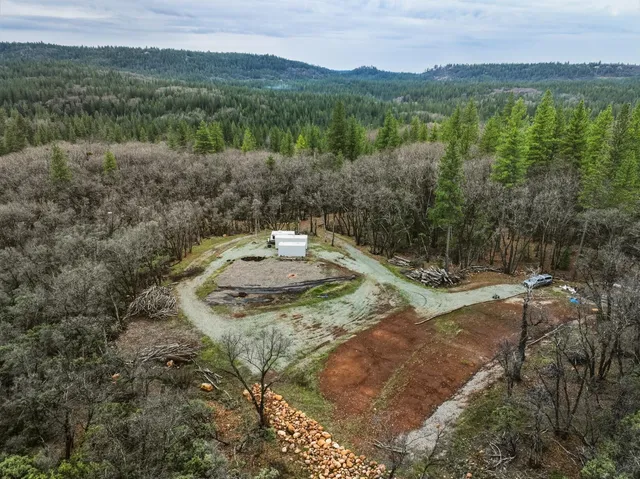 a view of a lake with a mountain