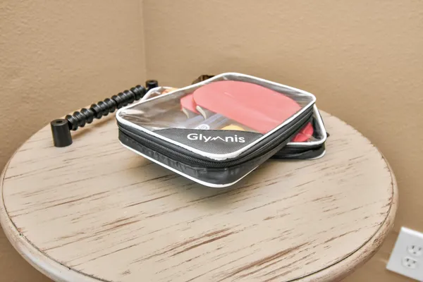 a wooden floor with a white roof