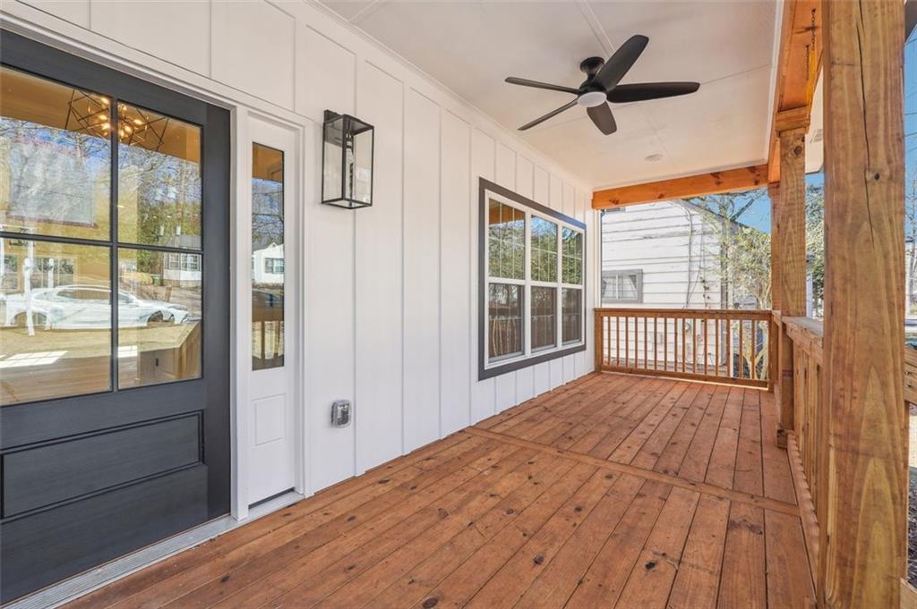 1620 Derry Avenue Southwest Atlanta, GA 30310 - Photo 4 of 47 a view of empty room with wooden floor and fan