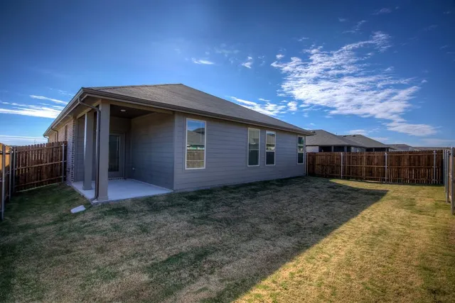 a view of an outdoor space with a swimming pool