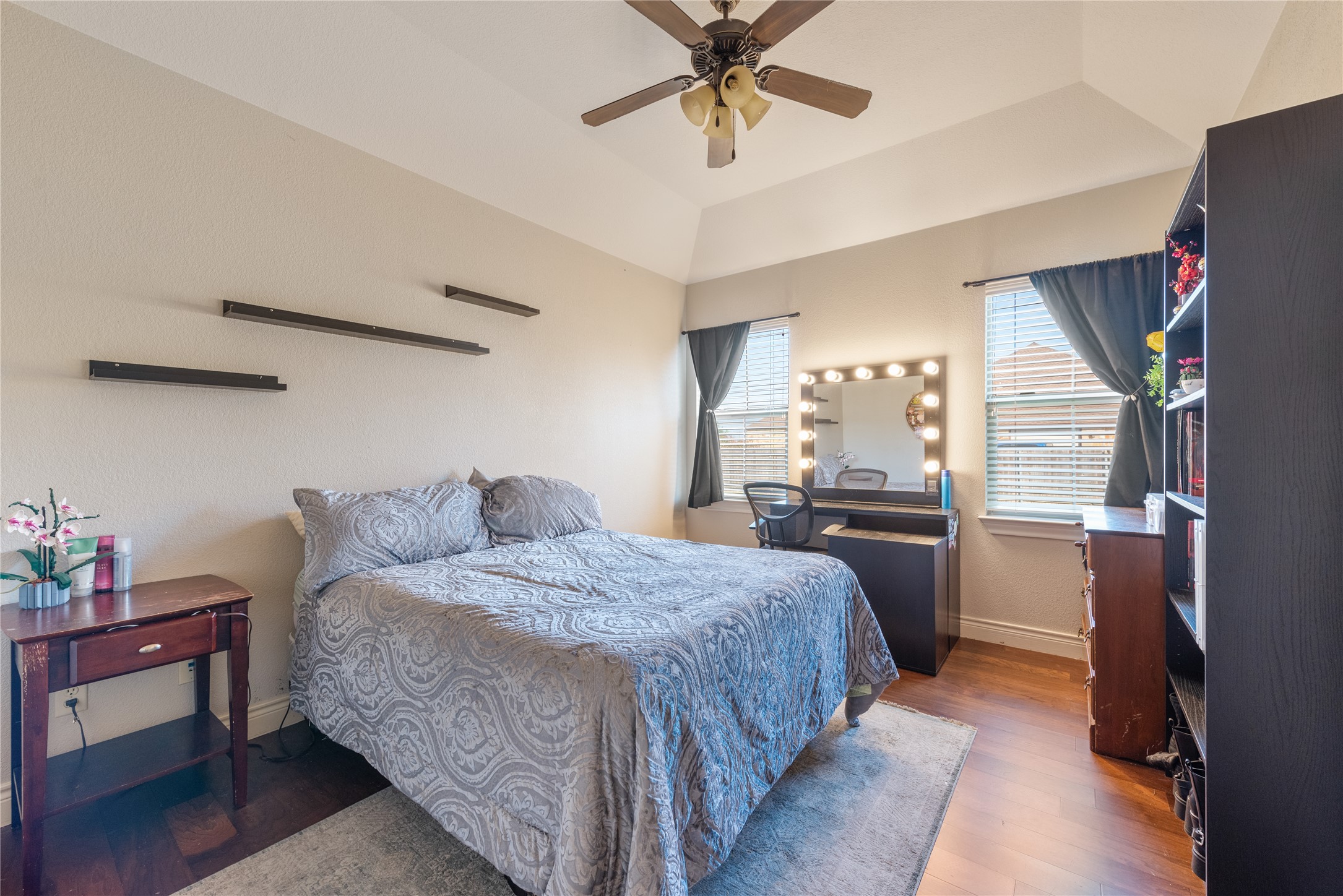 120 Layton Way Georgetown, TX 78633 - Photo 25 of 40 a bedroom with a bed and a mirror