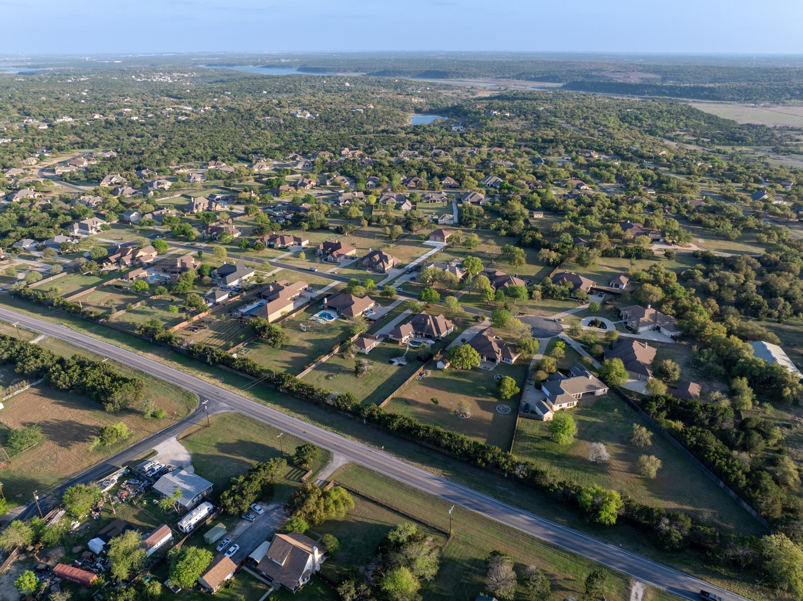 120 Layton Way Georgetown, TX 78633 - Photo 40 of 40 an aerial view of residential houses with outdoor space