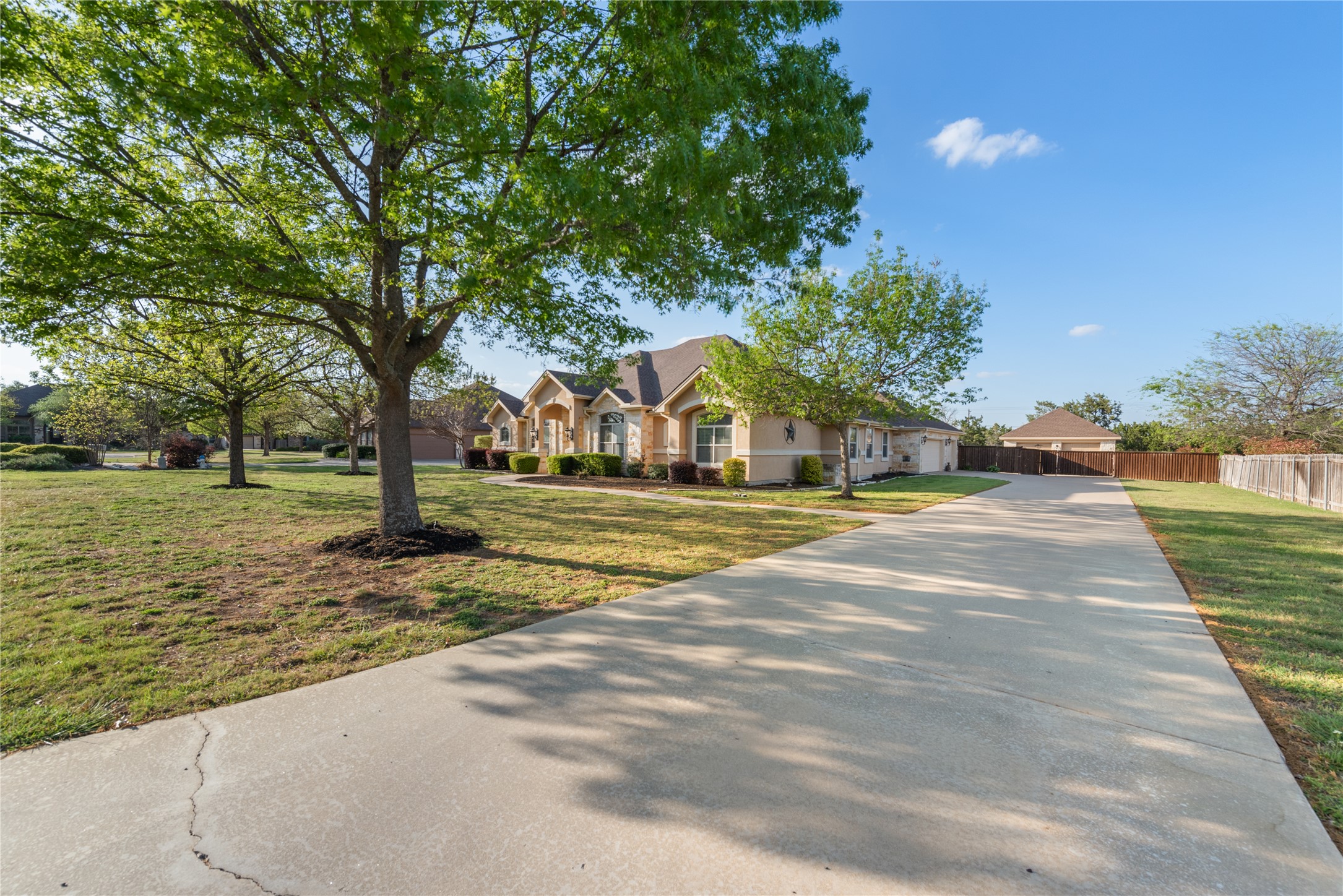 120 Layton Way Georgetown, TX 78633 - Photo 4 of 40 a view of yard with tree s