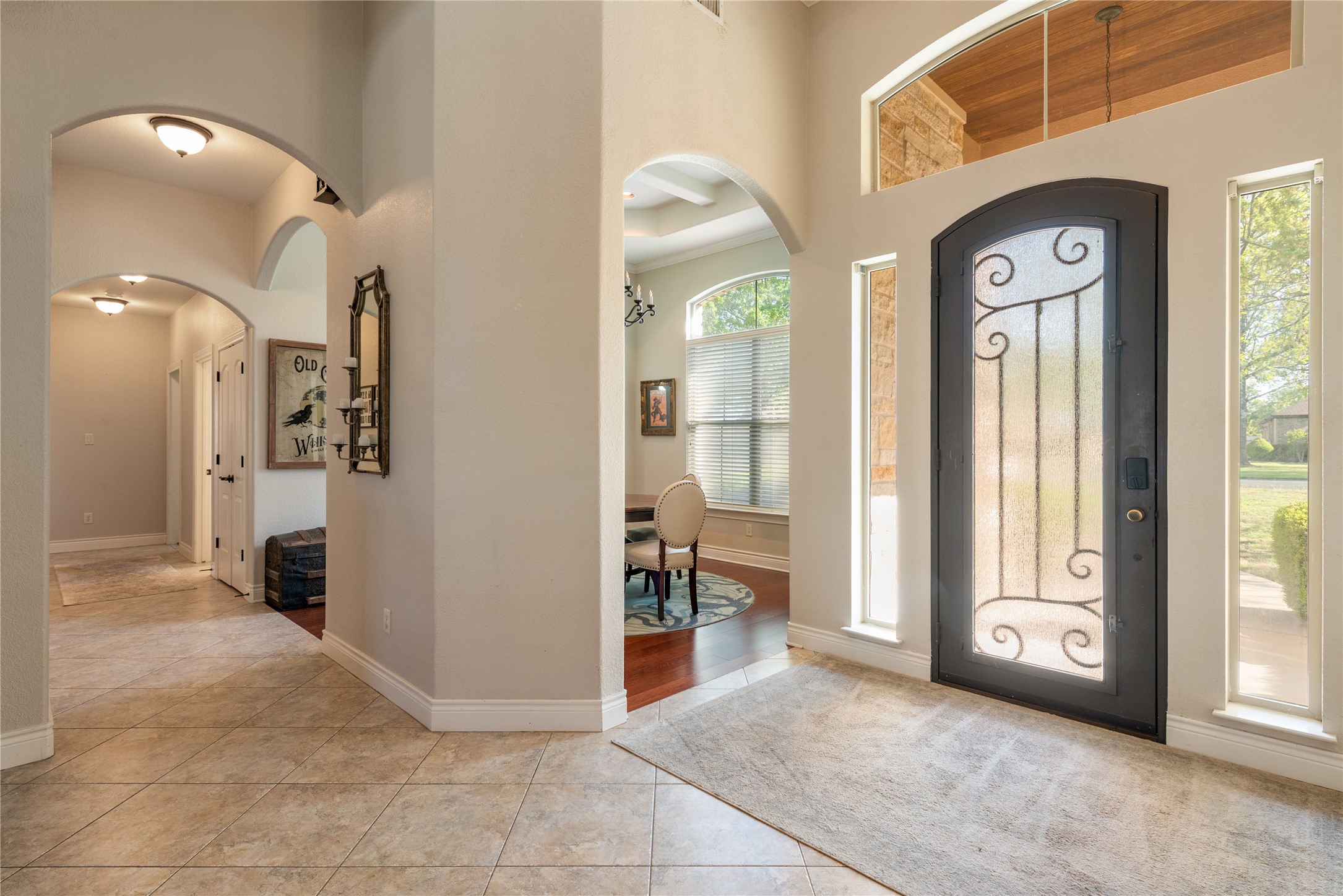 120 Layton Way Georgetown, TX 78633 - Photo 5 of 40 a view of a hallway with entryway and dining room view