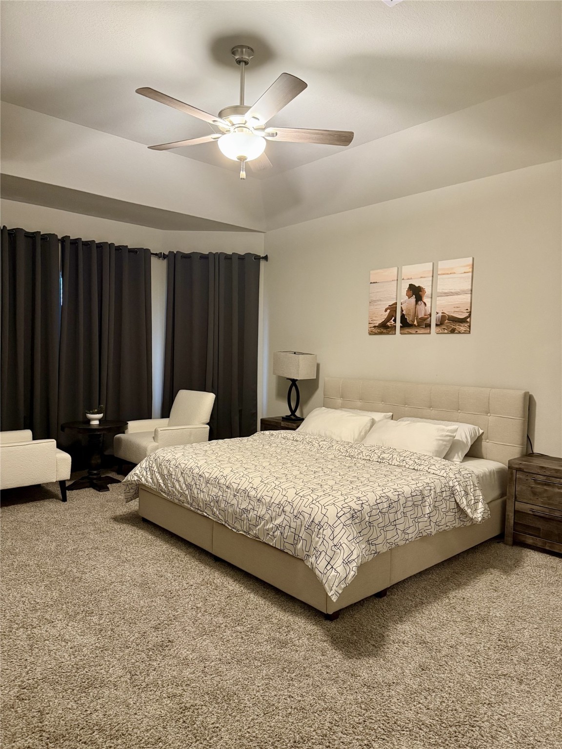 10807 Sugar Pne Lane Rosharon, TX 77583 - Photo 9 of 20 a bed room with a bed and a chandelier