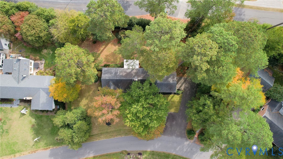 2831 Braidwood Road Richmond, VA 23225 - Photo 35 of 50 an aerial view of a house with a yard basket ball court and outdoor seating