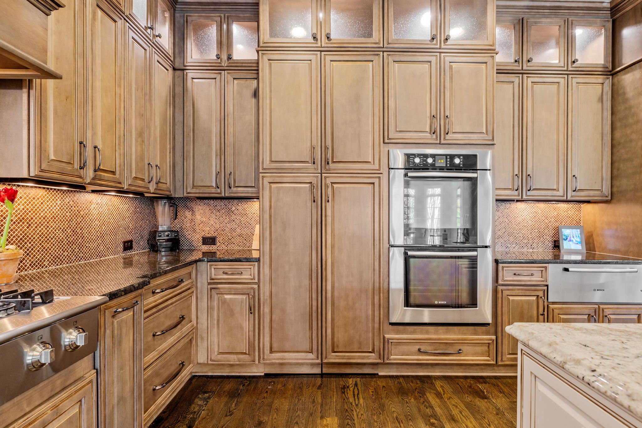400 Ernest Rice Lane Franklin, TN 37069 - Photo 35 of 62 a kitchen with stainless steel appliances granite countertop a refrigerator a stove and a sink