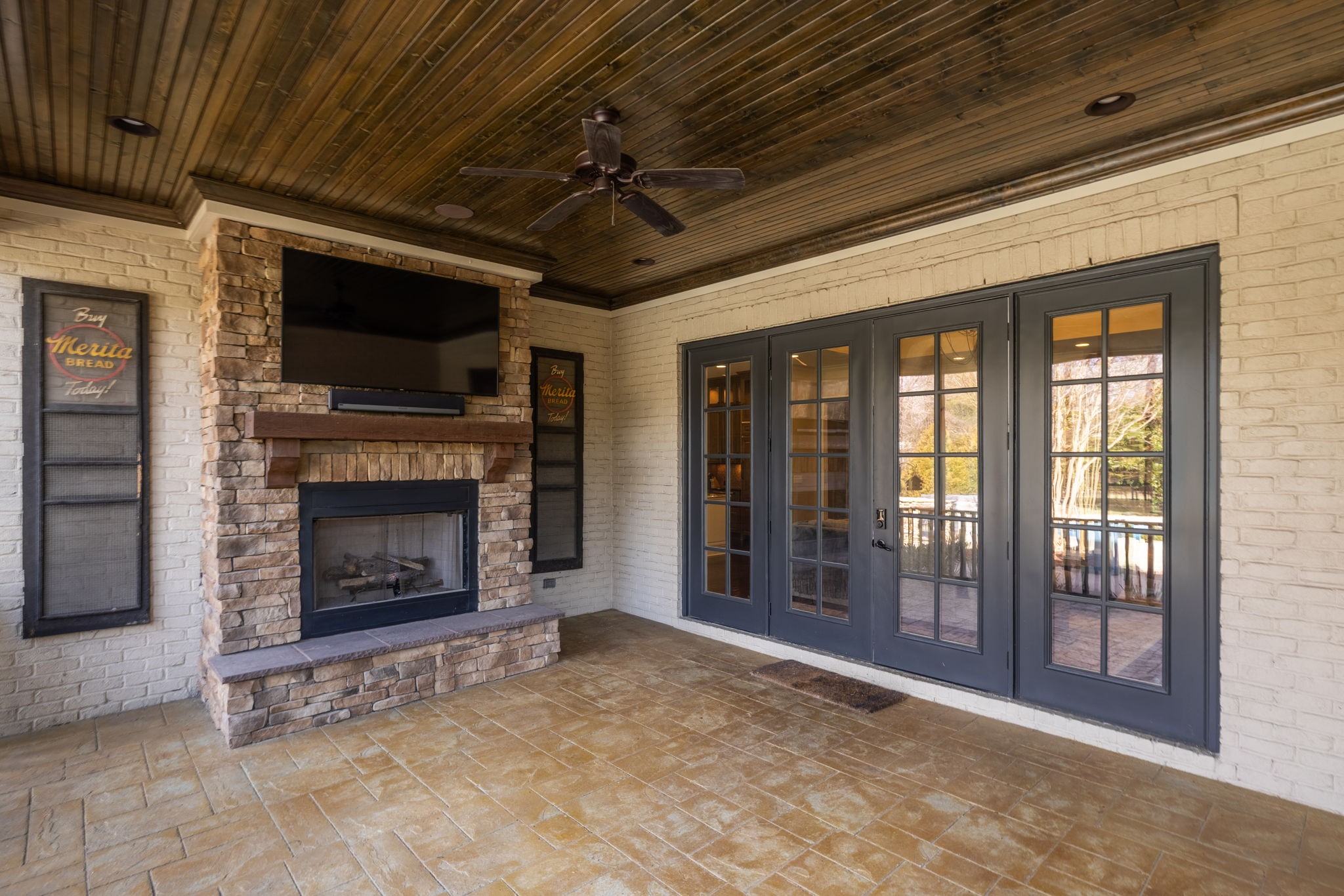 400 Ernest Rice Lane Franklin, TN 37069 - Photo 55 of 62 a view of an empty room with a fireplace and a window