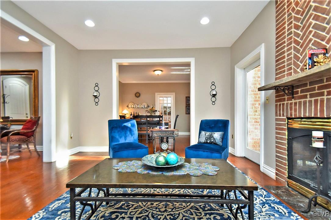 215 Klein Road Bath, PA 18014 - Photo 14 of 44 a living room with furniture and a fireplace