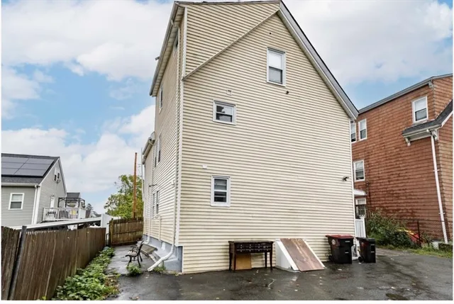 a view of a white building