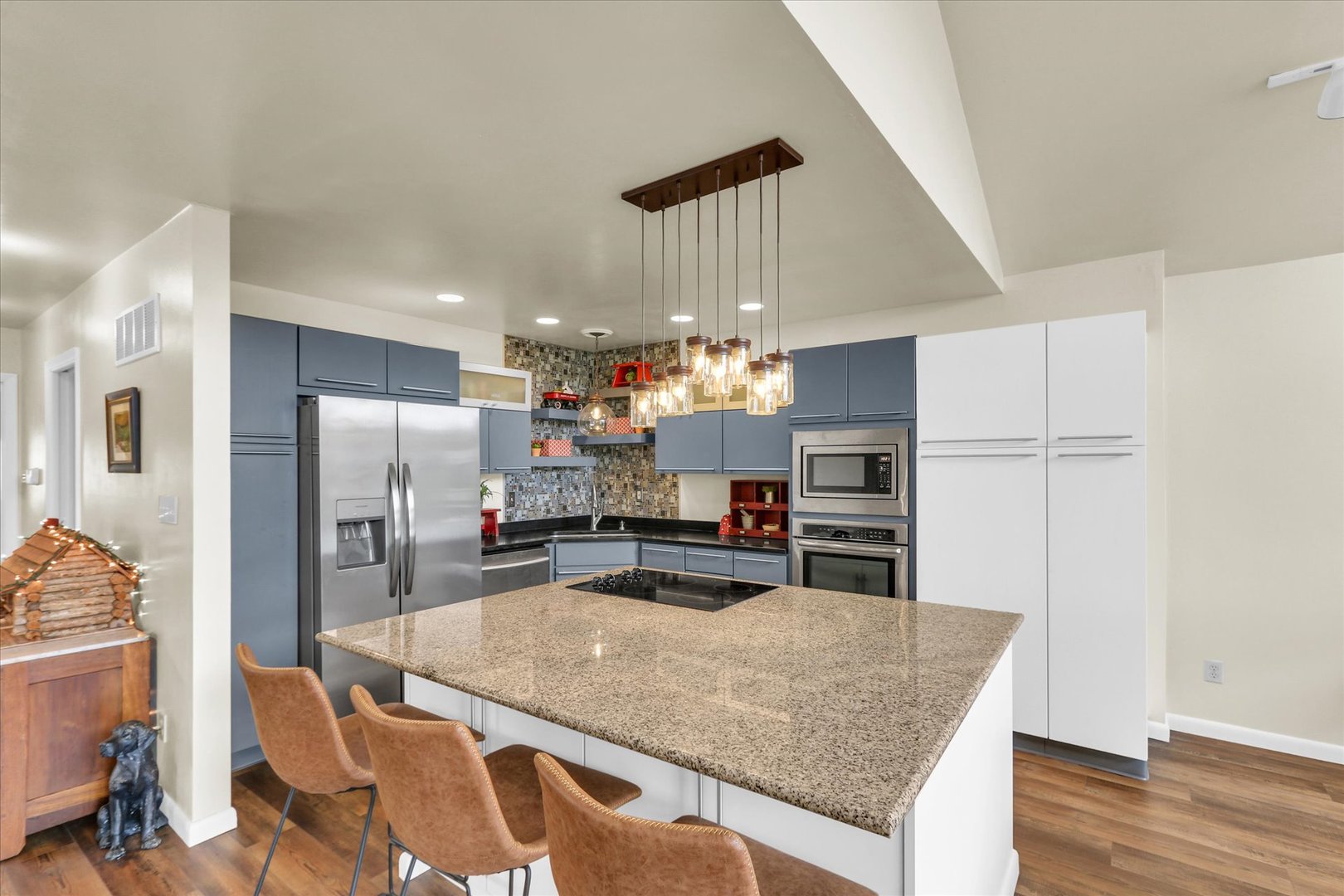 29 Fields East Champaign, IL 61822 - Photo 12 of 46 a kitchen with refrigerator and chairs