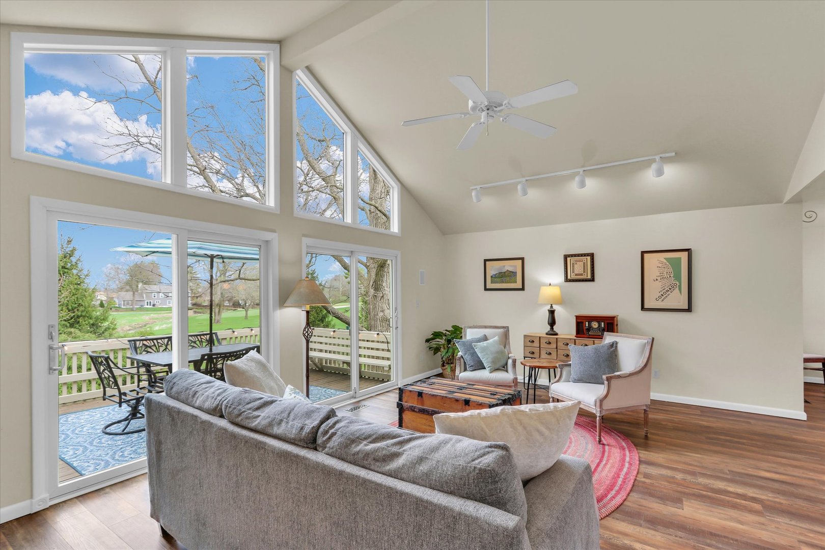 29 Fields East Champaign, IL 61822 - Photo 17 of 46 a living room with furniture and a large window