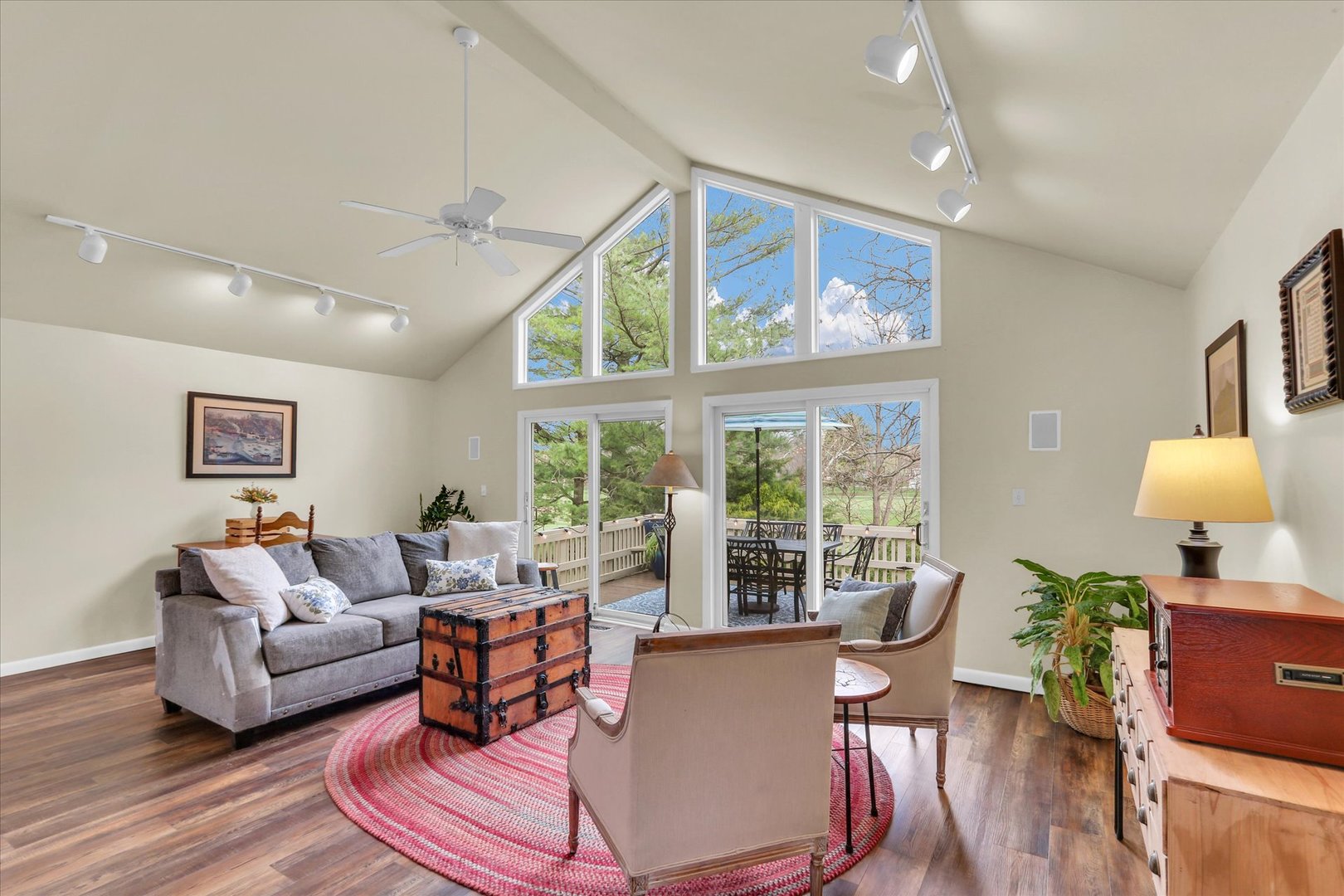 29 Fields East Champaign, IL 61822 - Photo 18 of 46 a living room with furniture and a large window