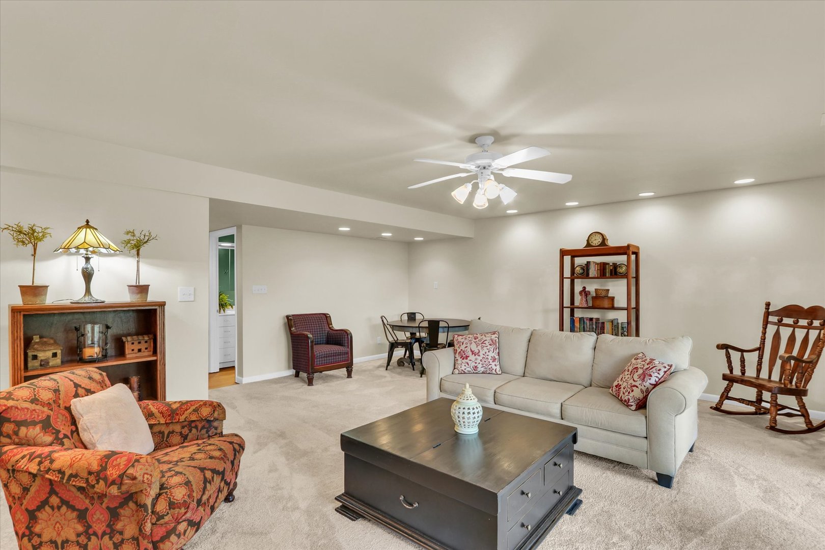 29 Fields East Champaign, IL 61822 - Photo 37 of 46 a living room with furniture and a fireplace