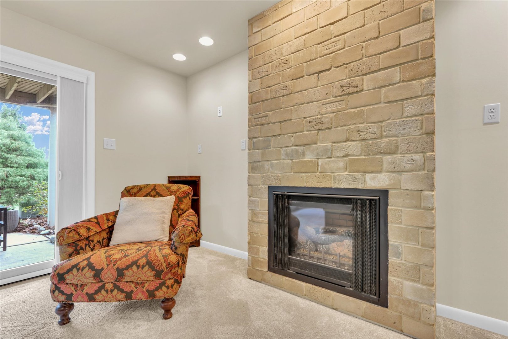 29 Fields East Champaign, IL 61822 - Photo 38 of 46 a bedroom with a bed and a fireplace