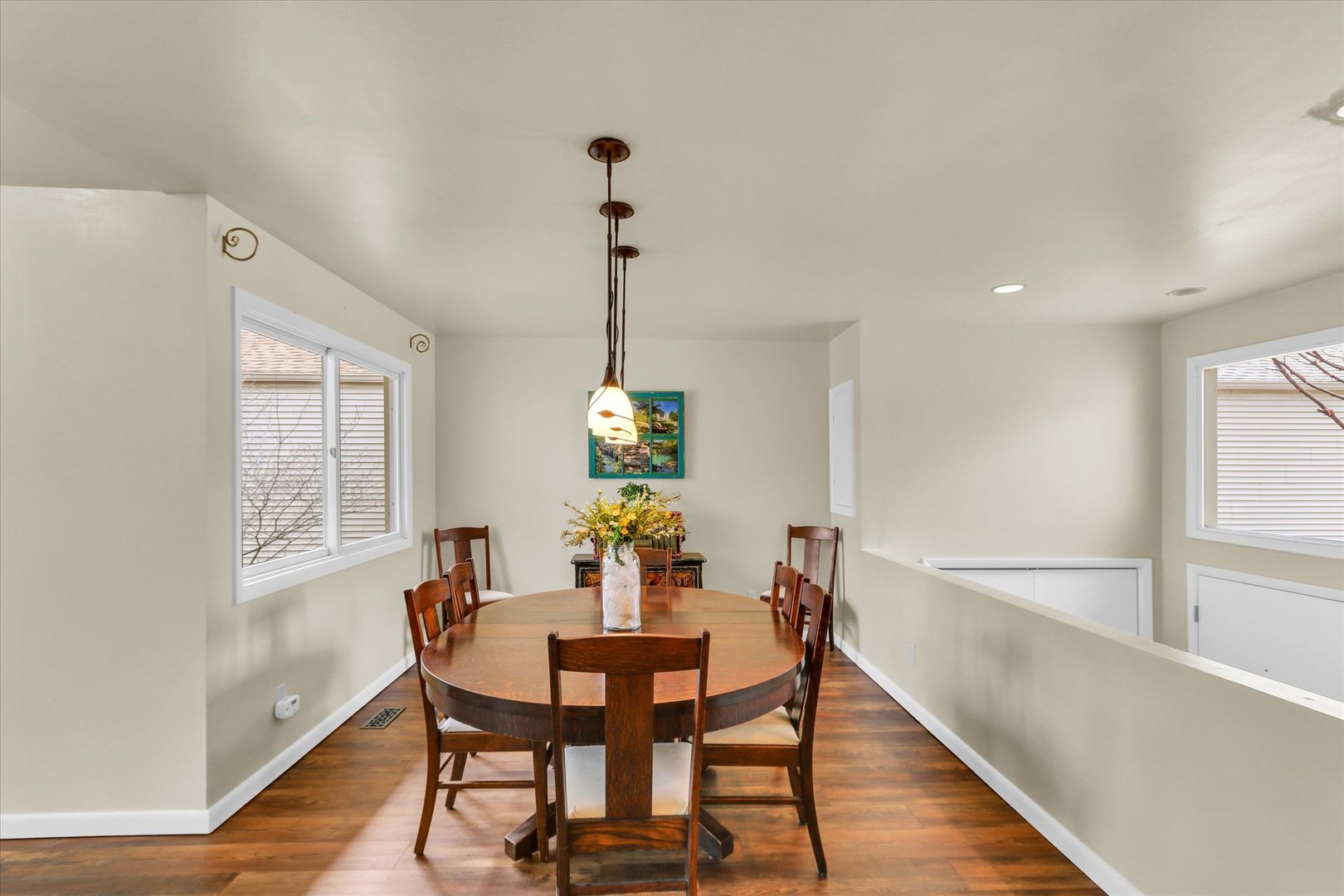29 Fields East Champaign, IL 61822 - Photo 9 of 46 a view of a dining room with furniture window and wooden floor