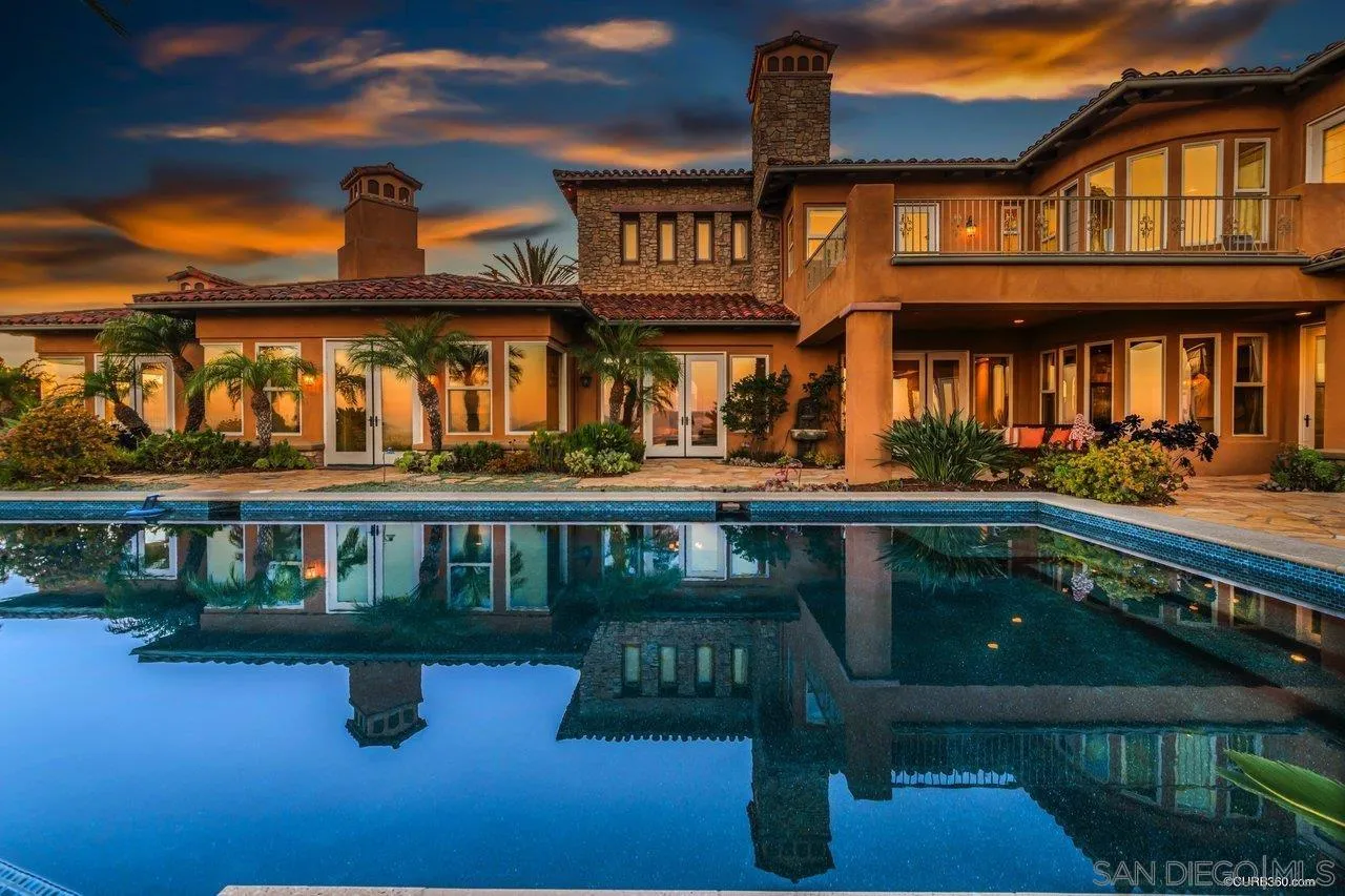 17847 Punta Del Sur Rancho Santa Fe, CA 92067 - Photo 3 of 14 a view of a building with a deck