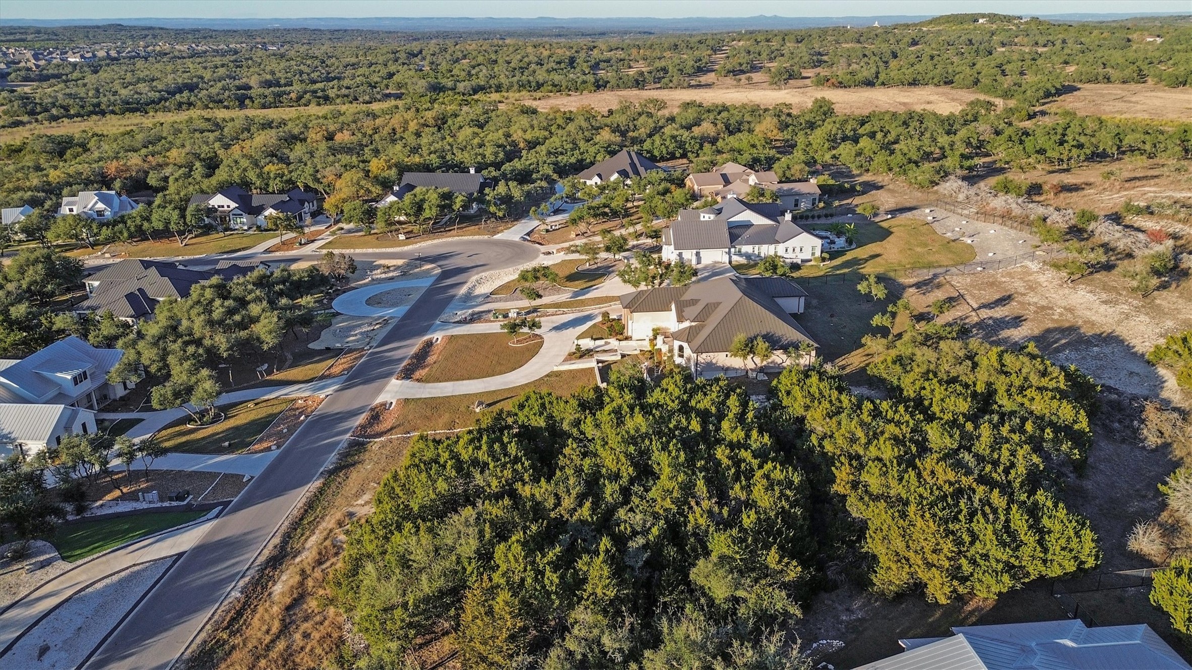 34812 Ansley Rdg Trail Bulverde, TX 78163 - Photo 3 of 13 Aerial view of residential area with a heavily wooded area
