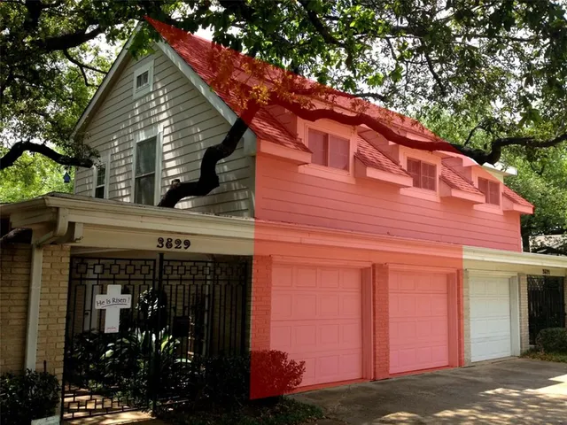 a front view of a house