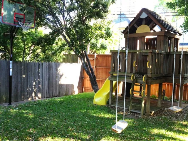 a house view with a garden space