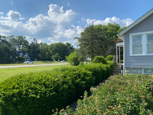 a view of outdoor space yard and swimming pool