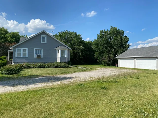 a house view with a garden space