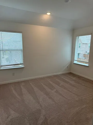 an empty room with an entryway