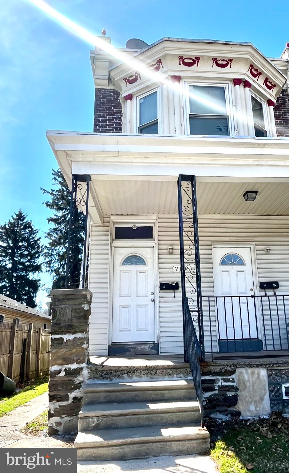 Charming entrance to a classic home.
