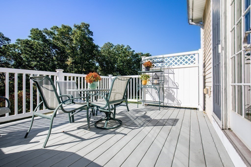 9 Riverview Heights, Unit 48 Amesbury, MA 01913 - Photo 5 of 37 a view of balcony with wooden floor and outdoor seating