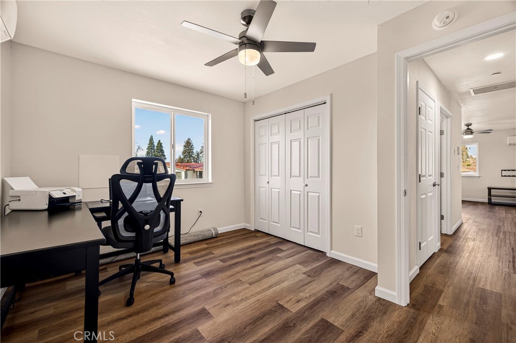 6352 Tahoe Court Paradise, CA 95969 - Photo 28 of 61 a view of a workspace with furniture and wooden floor