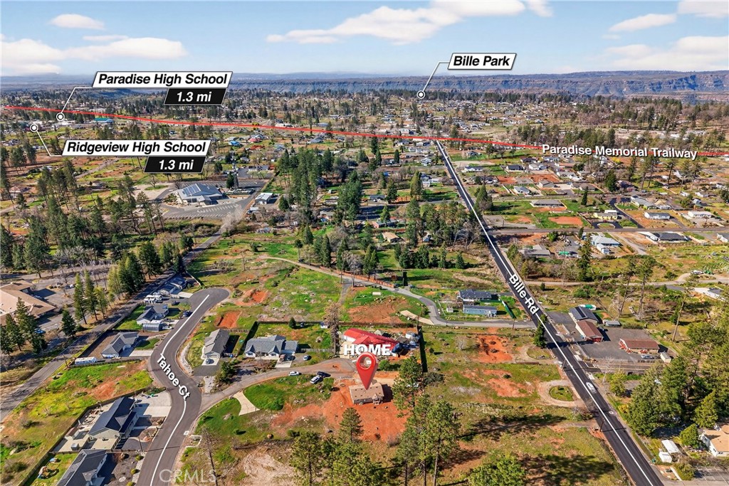 6352 Tahoe Court Paradise, CA 95969 - Photo 54 of 61 an aerial view of residential houses with outdoor space