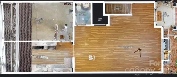 a view of a park with swings