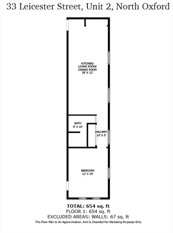 $1,550 | 31-33 Leicester Street, Unit 2, North Oxford, MA 01537