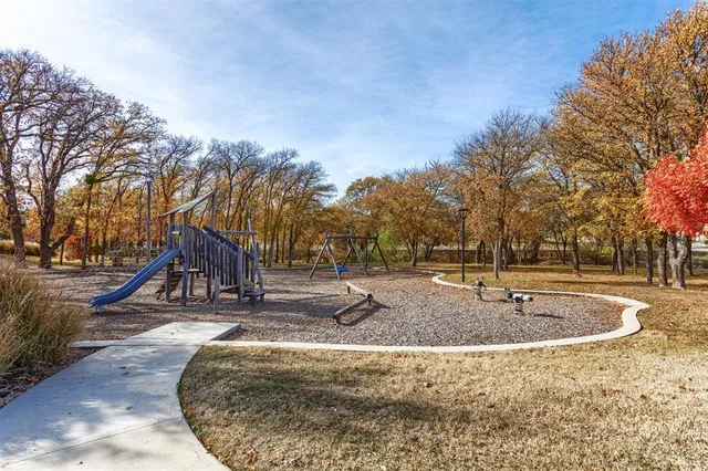 a view of outdoor space yard and garage