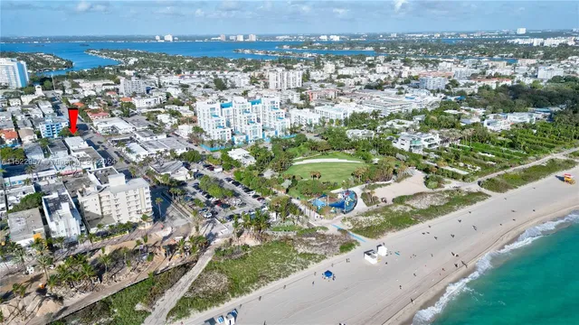 an aerial view of city