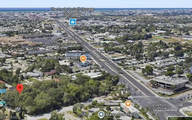 an aerial view of city