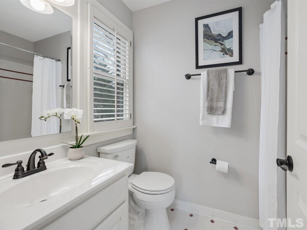 104 Beech Slope Way Cary, NC 27518 - Photo 19 of 30 a bathroom with a sink vanity mirror and toilet