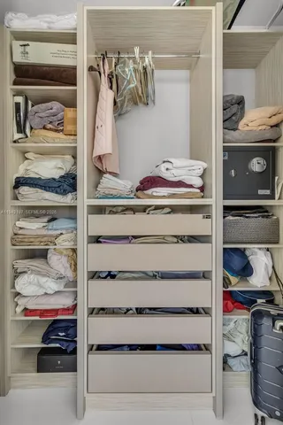 a view of walk in closet